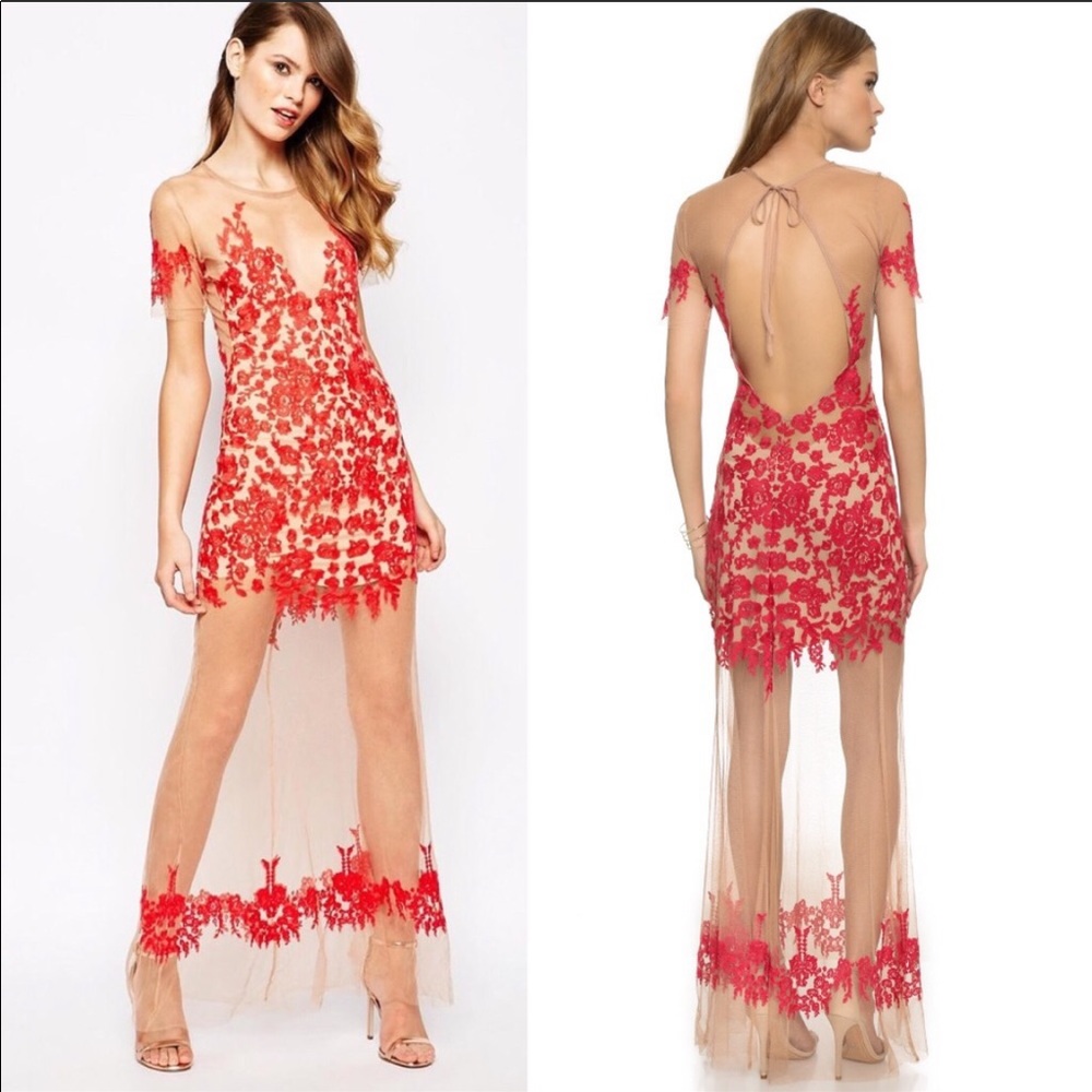 Luau Maxi Dress in Red & Nude
For Love & Lemons